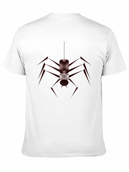 Camiseta Negra con Diseño de Araña Abstracta
