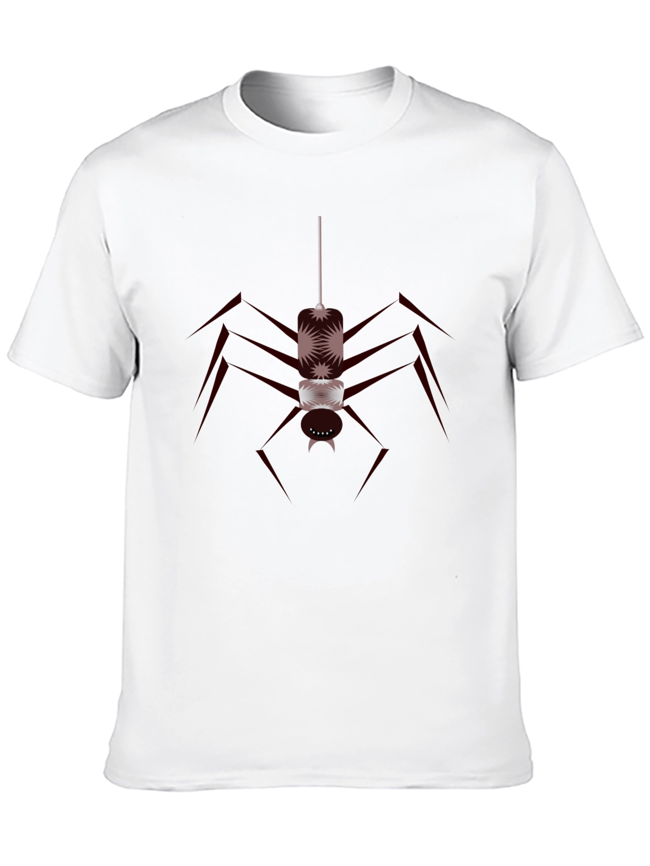 Camiseta Negra con Diseño de Araña Abstracta