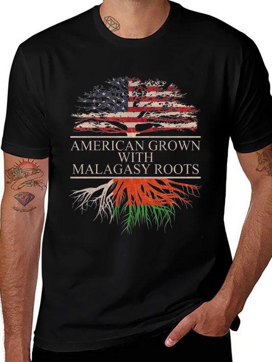 Camiseta American Grown Malagasy Roots