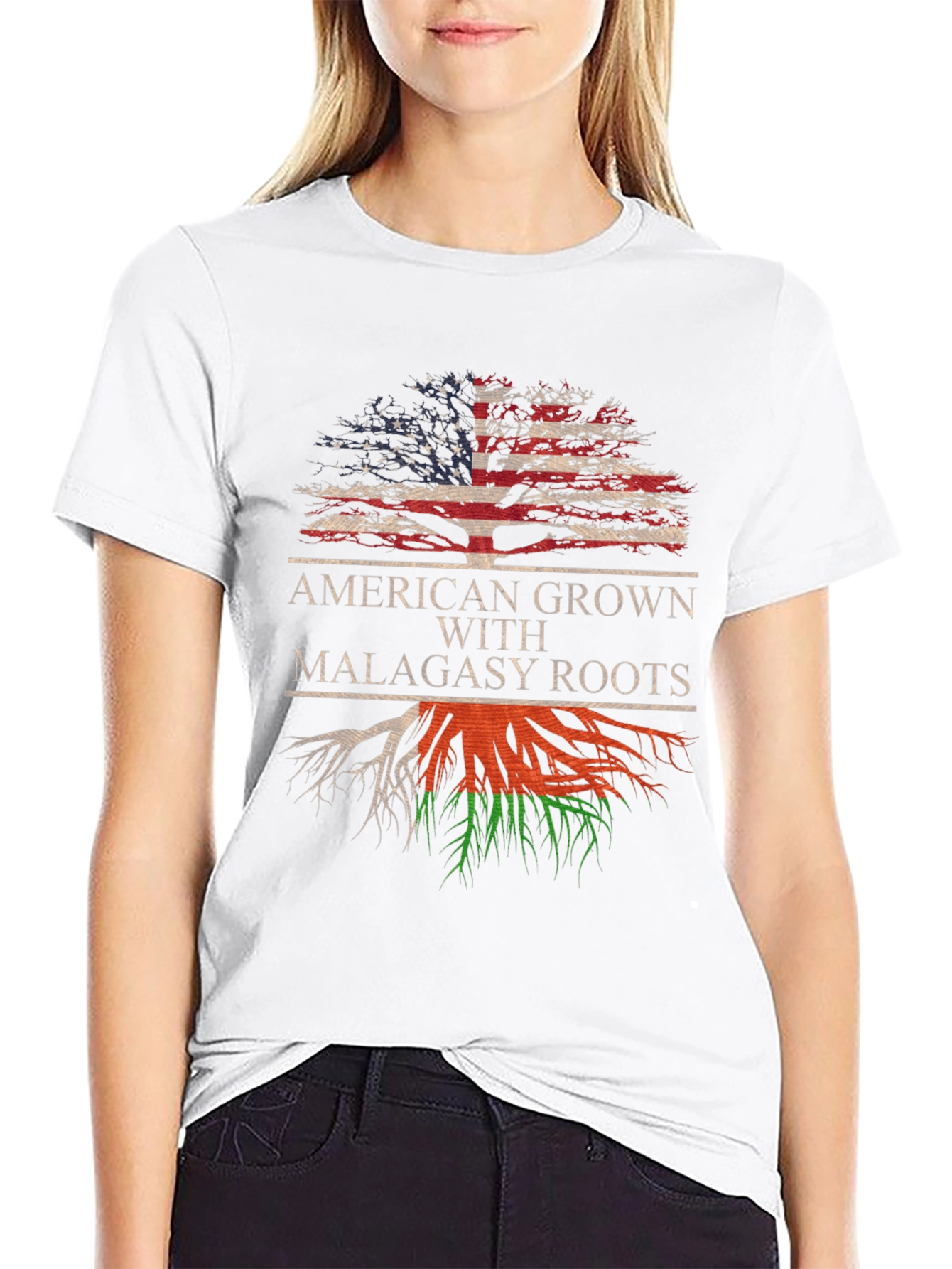 Camiseta American Grown Malagasy Roots