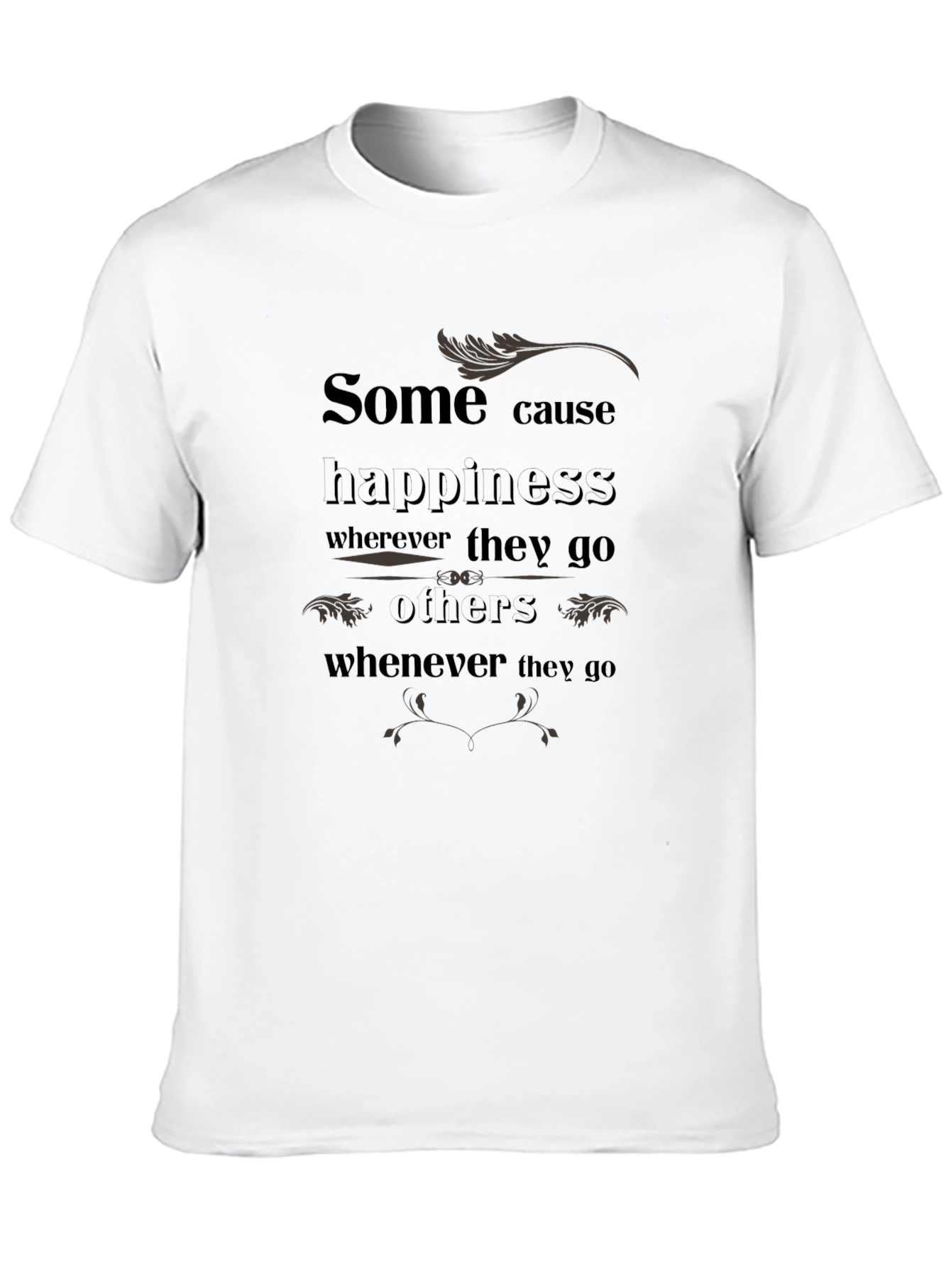 Camiseta Negra con Estampado Inspirador