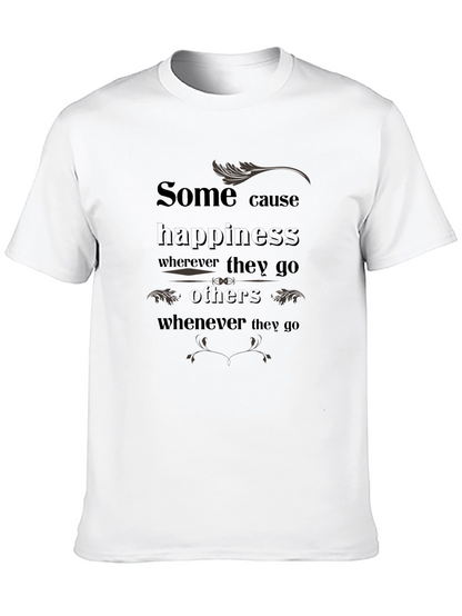 Camiseta Negra con Estampado Inspirador