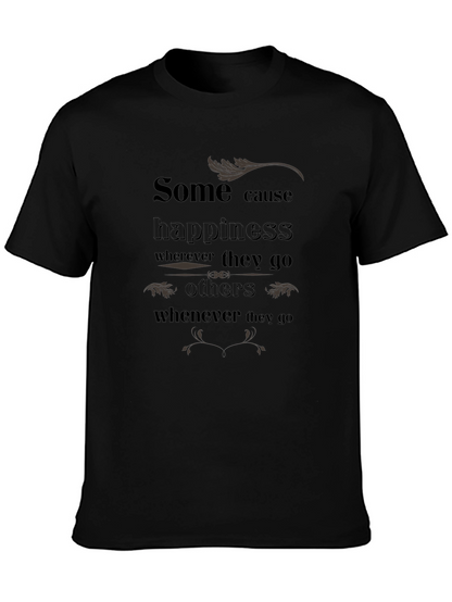 Camiseta Negra con Estampado Inspirador