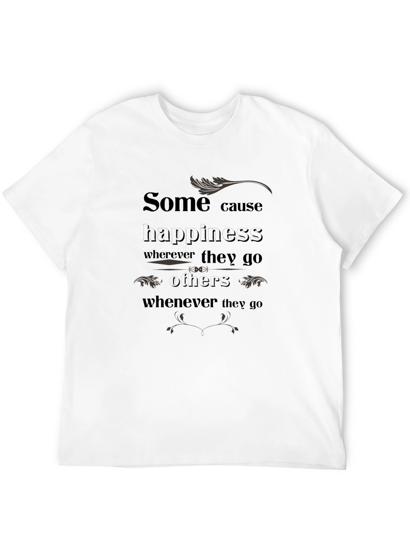 Camiseta Negra con Estampado Inspirador
