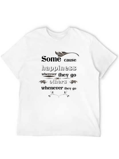 Camiseta Negra con Estampado Inspirador