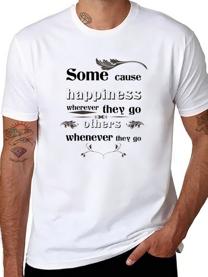 Camiseta Negra con Estampado Inspirador