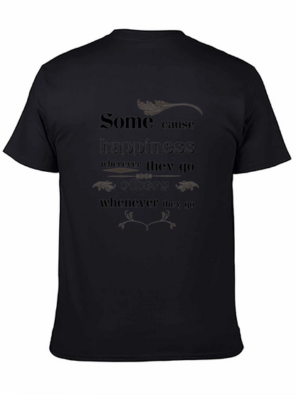 Camiseta Negra con Estampado Inspirador