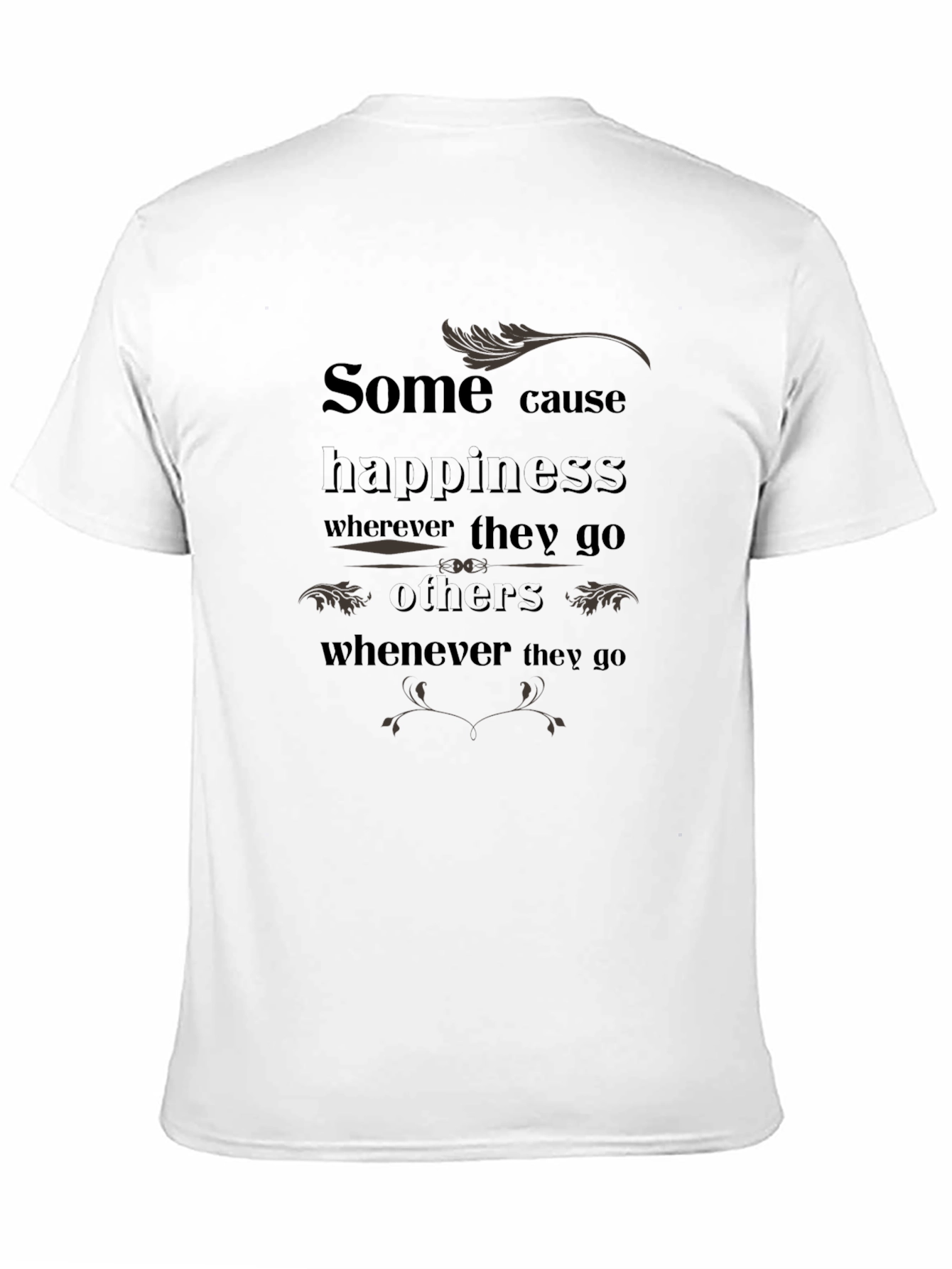 Camiseta Negra con Estampado Inspirador