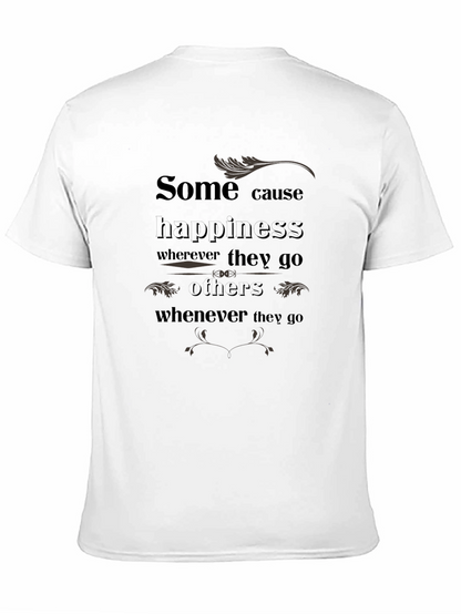 Camiseta Negra con Estampado Inspirador
