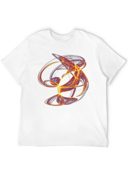 Camiseta Negra con Diseño Abstracto Llamativo