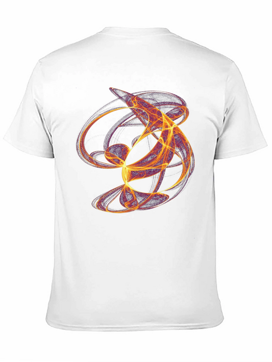 Camiseta Negra con Diseño Abstracto Llamativo