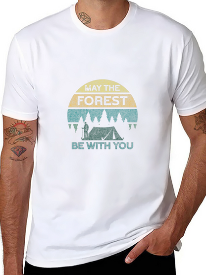 Camiseta Negra Que la Foresta te Acompañe