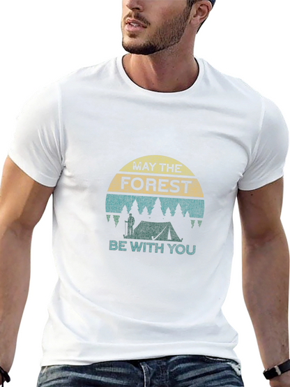 Camiseta Negra Que la Foresta te Acompañe