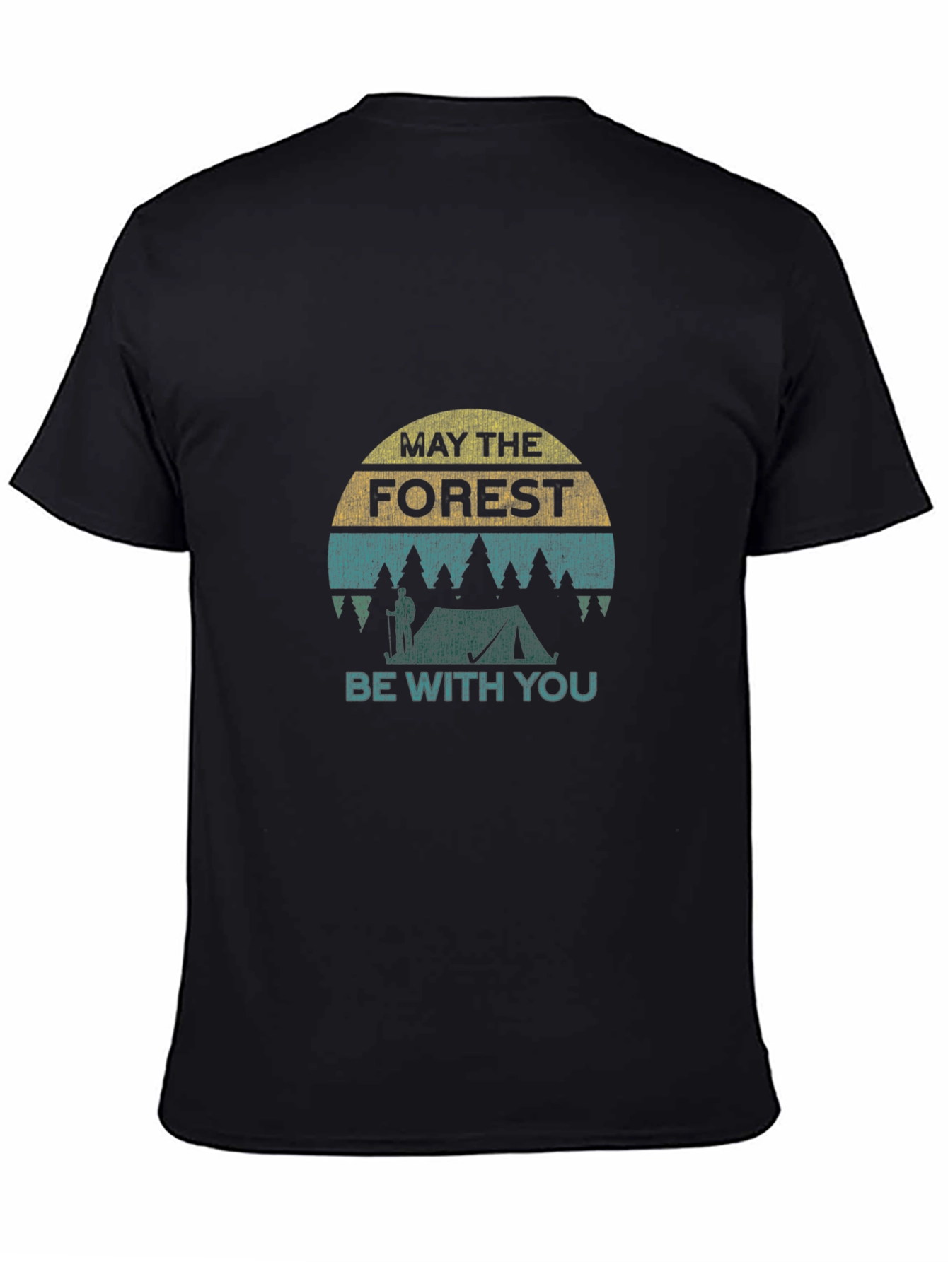Camiseta Negra Que la Foresta te Acompañe