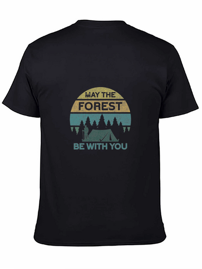 Camiseta Negra Que la Foresta te Acompañe