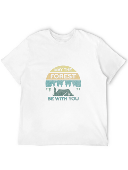 Camiseta Negra Que la Foresta te Acompañe