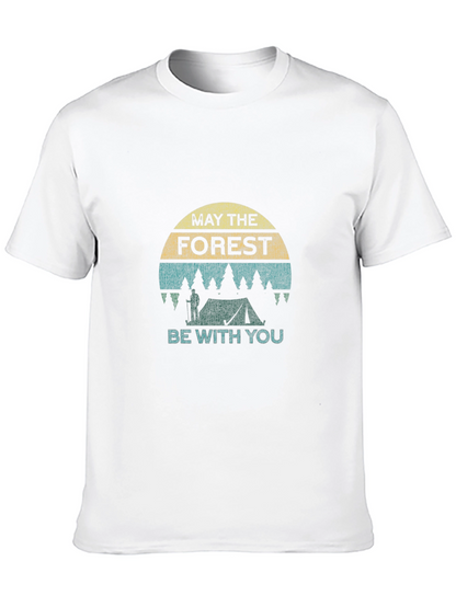 Camiseta Negra Que la Foresta te Acompañe