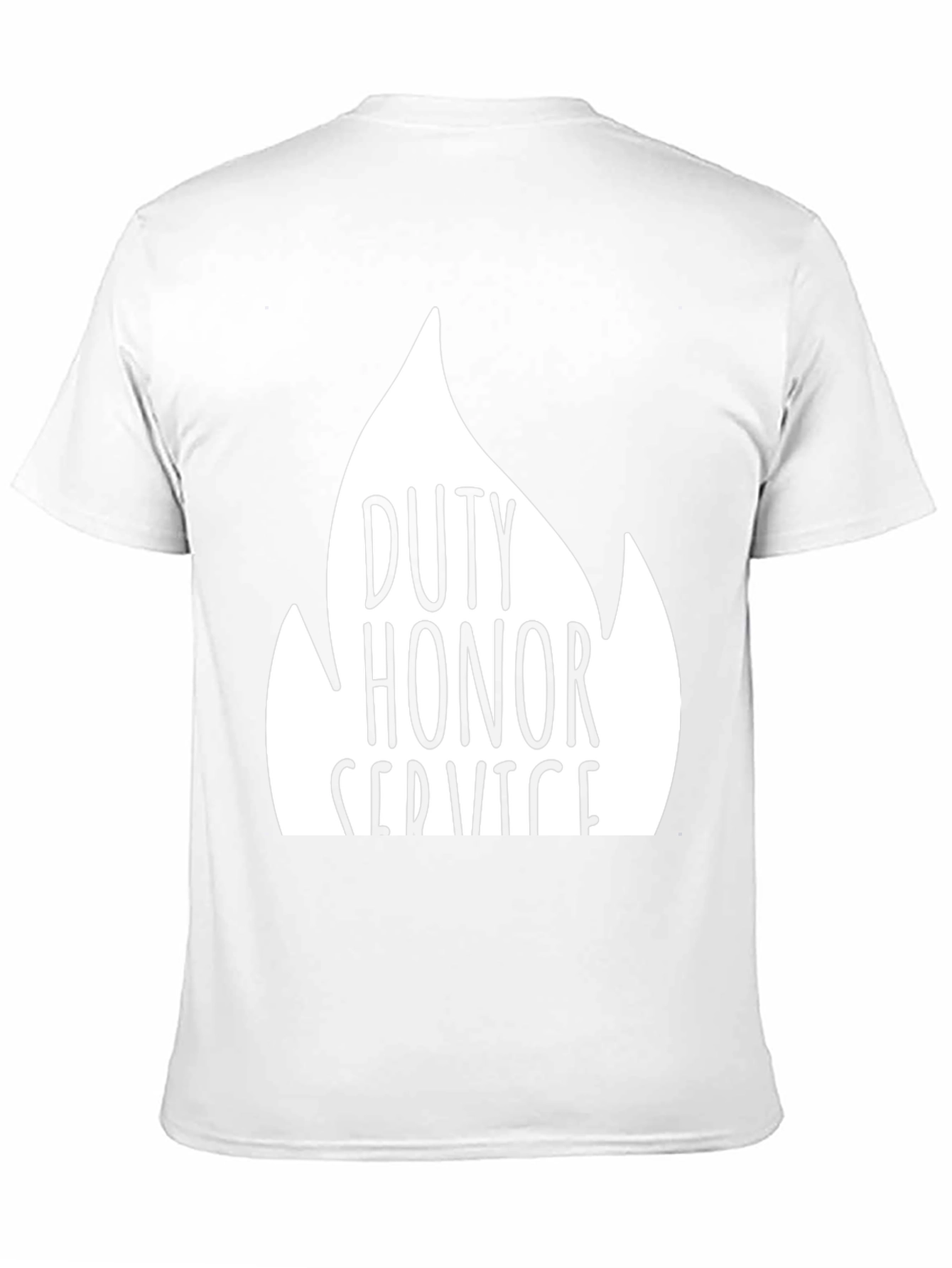 Camiseta Negra Deber Honor Servicio Algodón