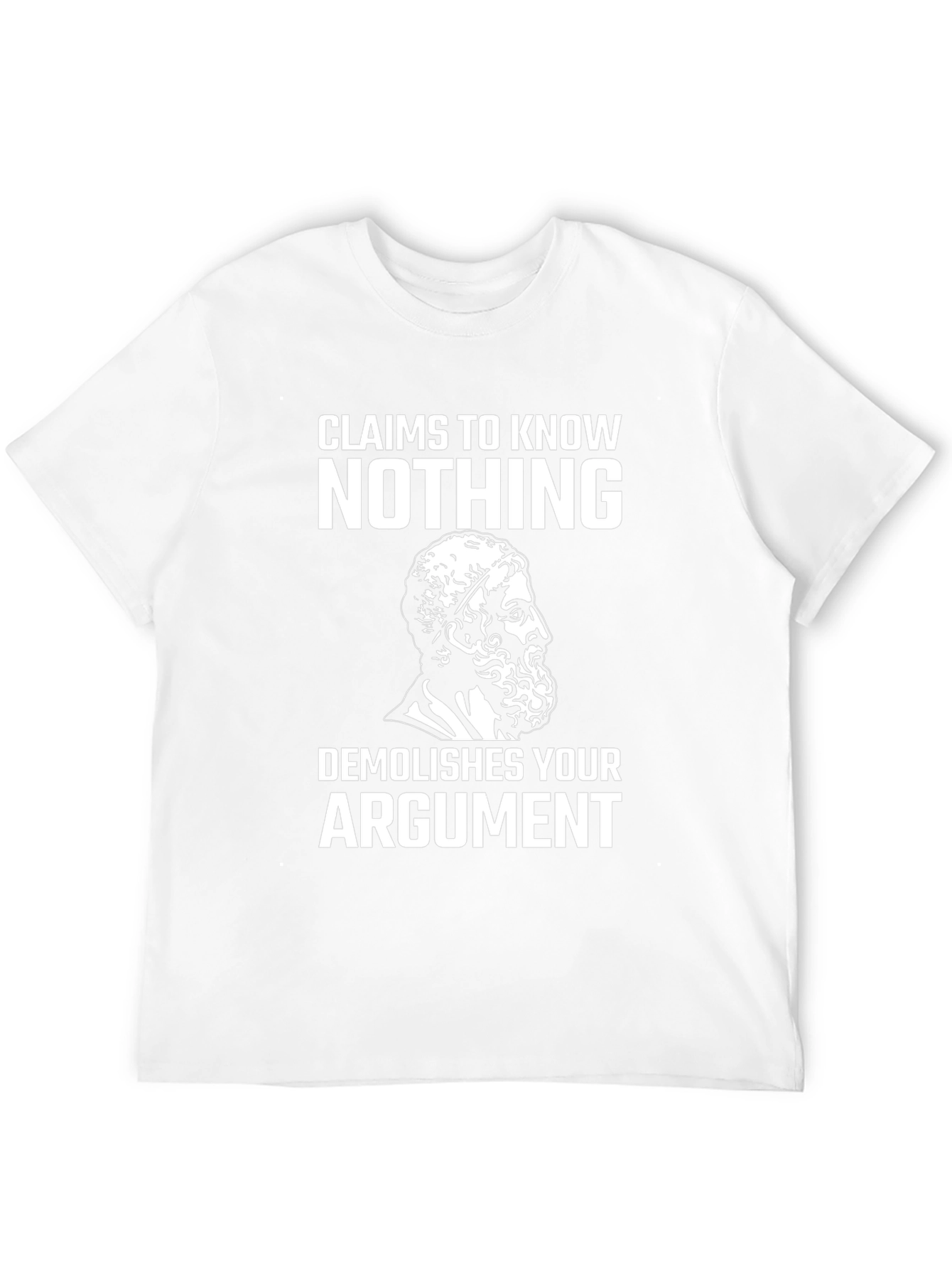 Camiseta Negra: No sé nada demuelo tu argumento