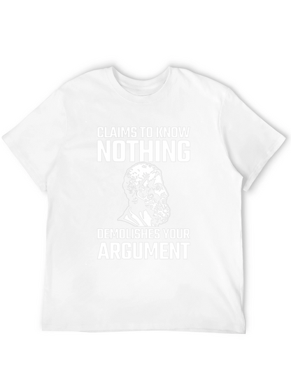 Camiseta Negra: No sé nada demuelo tu argumento