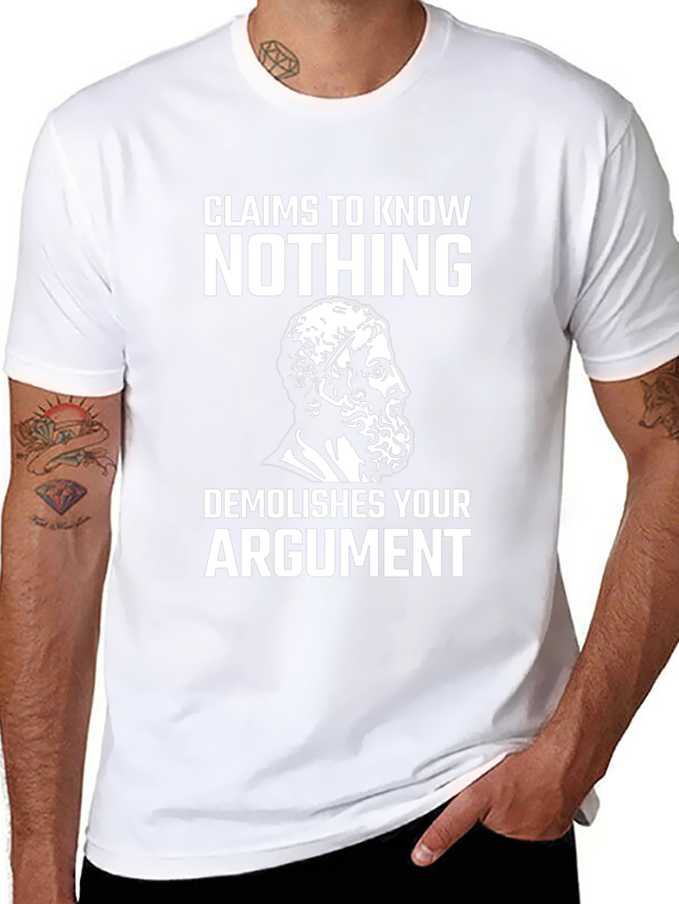 Camiseta Negra: No sé nada demuelo tu argumento