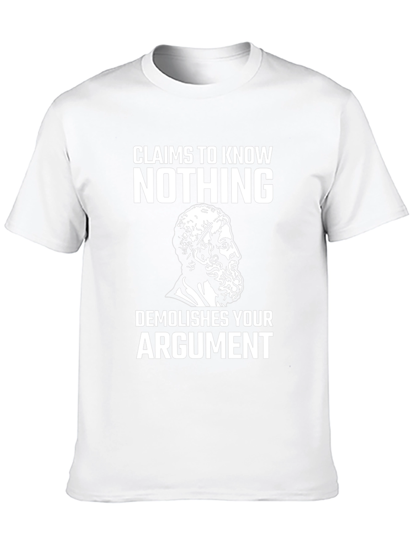 Camiseta Negra: No sé nada demuelo tu argumento