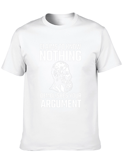 Camiseta Negra: No sé nada demuelo tu argumento