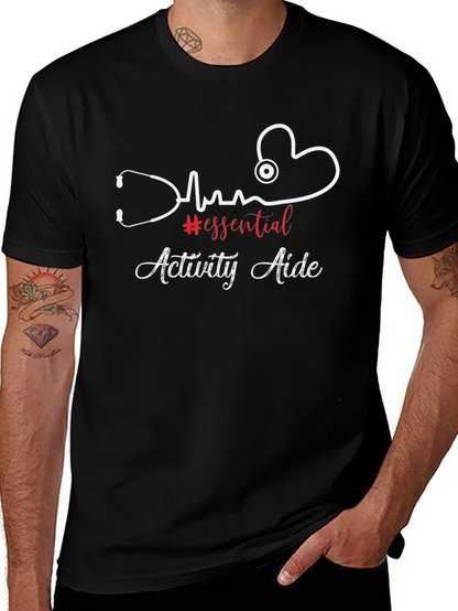 Camiseta Activity Aide Esencial - Diseño de Estetoscopio