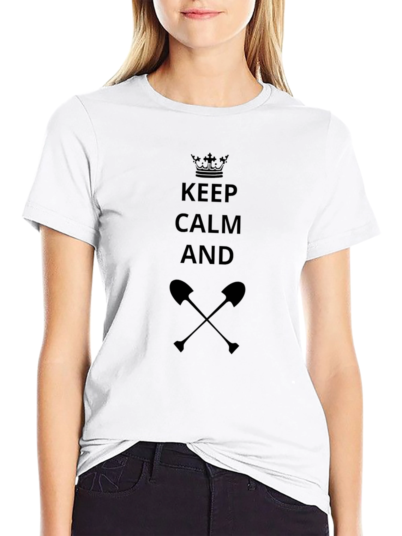 Camiseta Negra Keep Calm And
