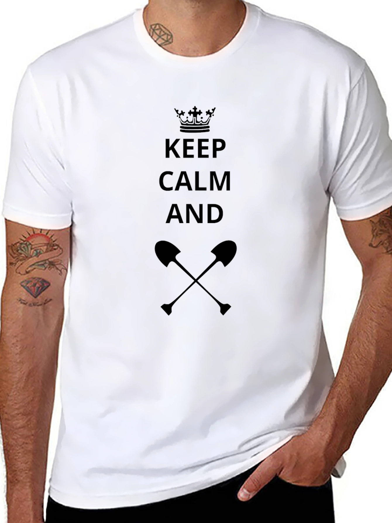 Camiseta Negra Keep Calm And