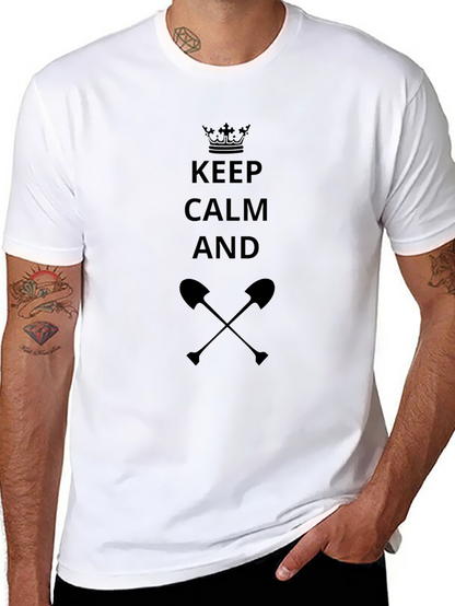 Camiseta Negra Keep Calm And