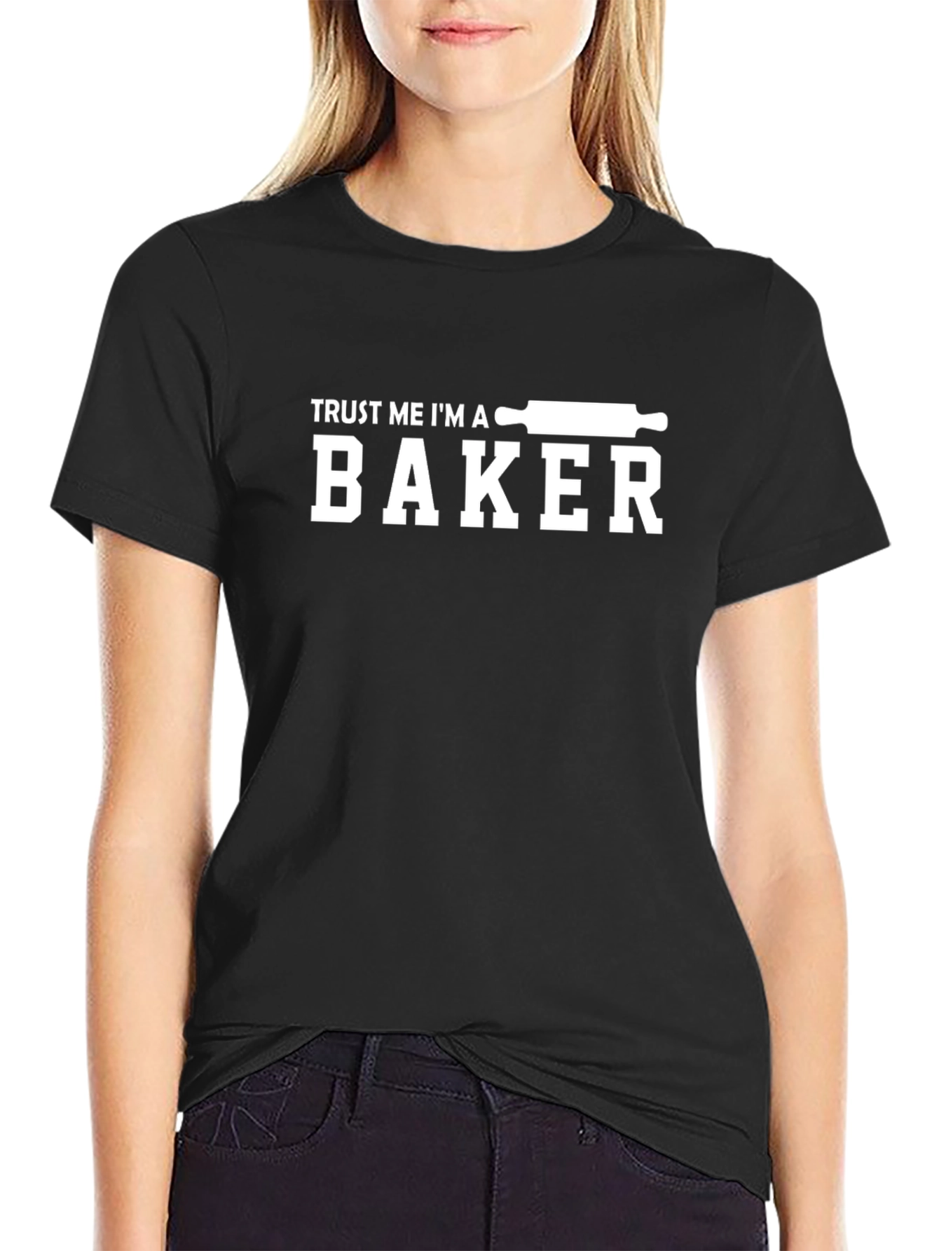 Camiseta Negra Trust Me Im a Baker