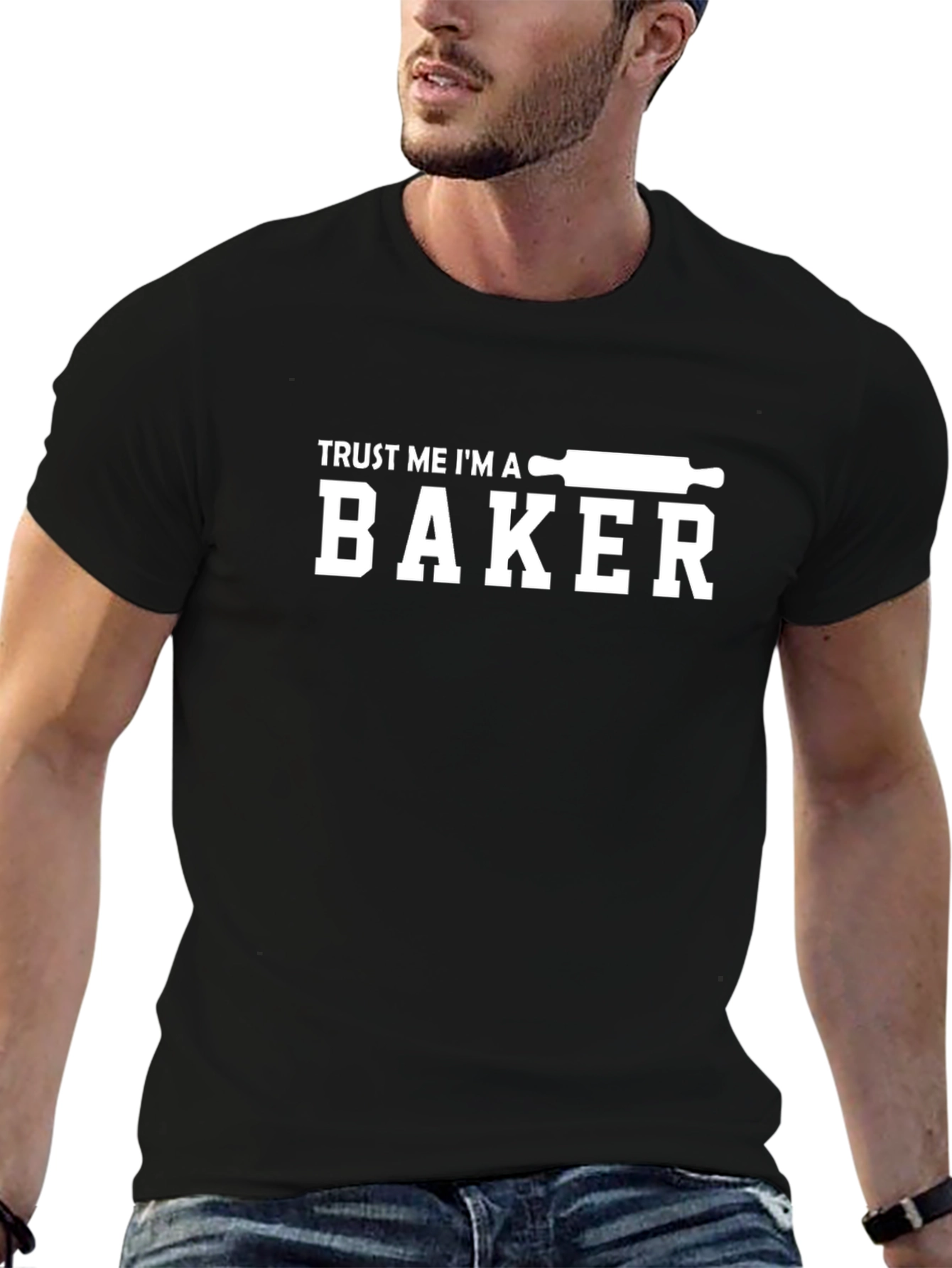 Camiseta Negra Trust Me Im a Baker