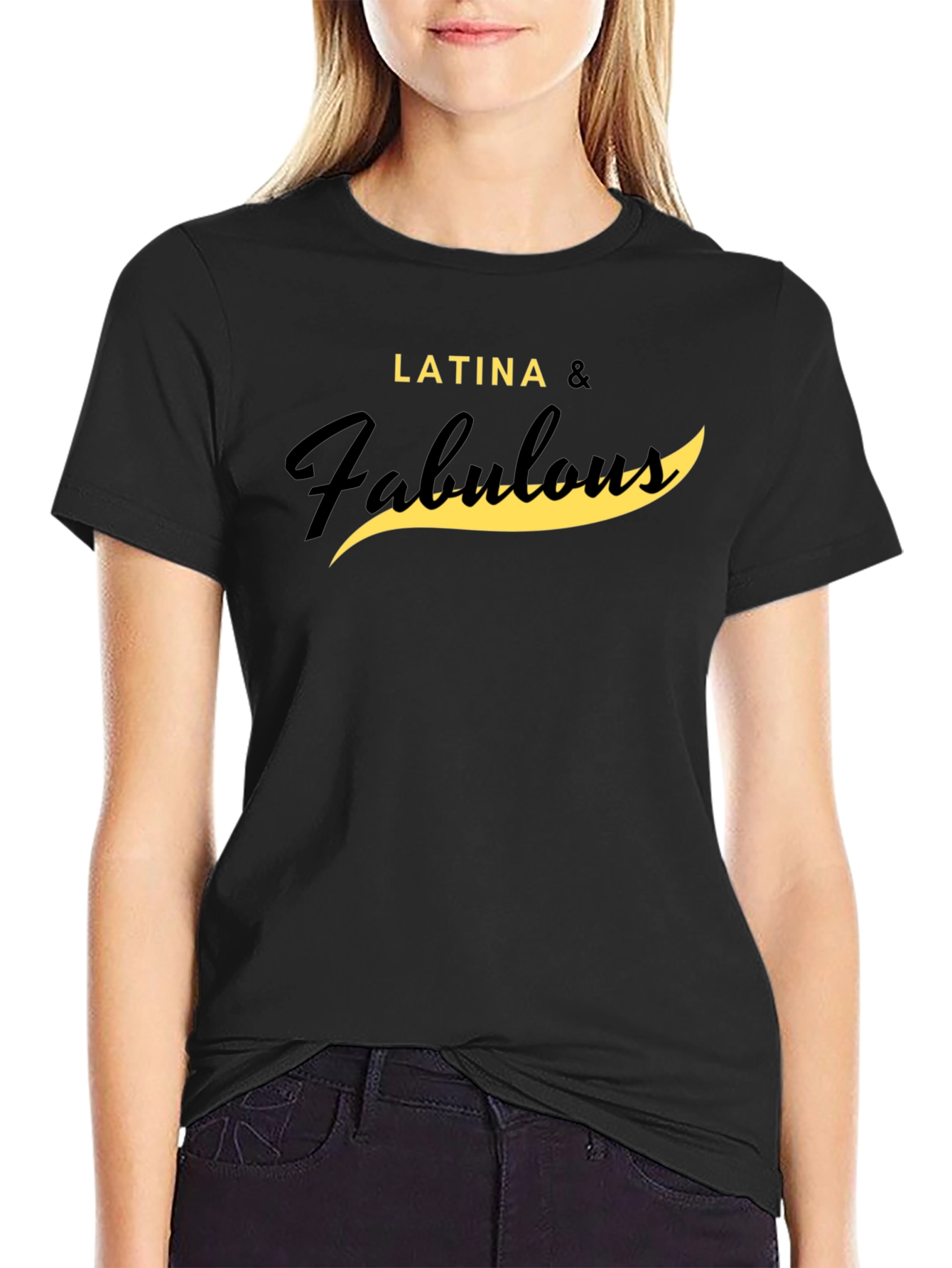 Camiseta Negra Latina & Fabulous