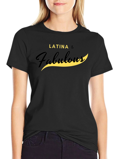 Camiseta Negra Latina & Fabulous
