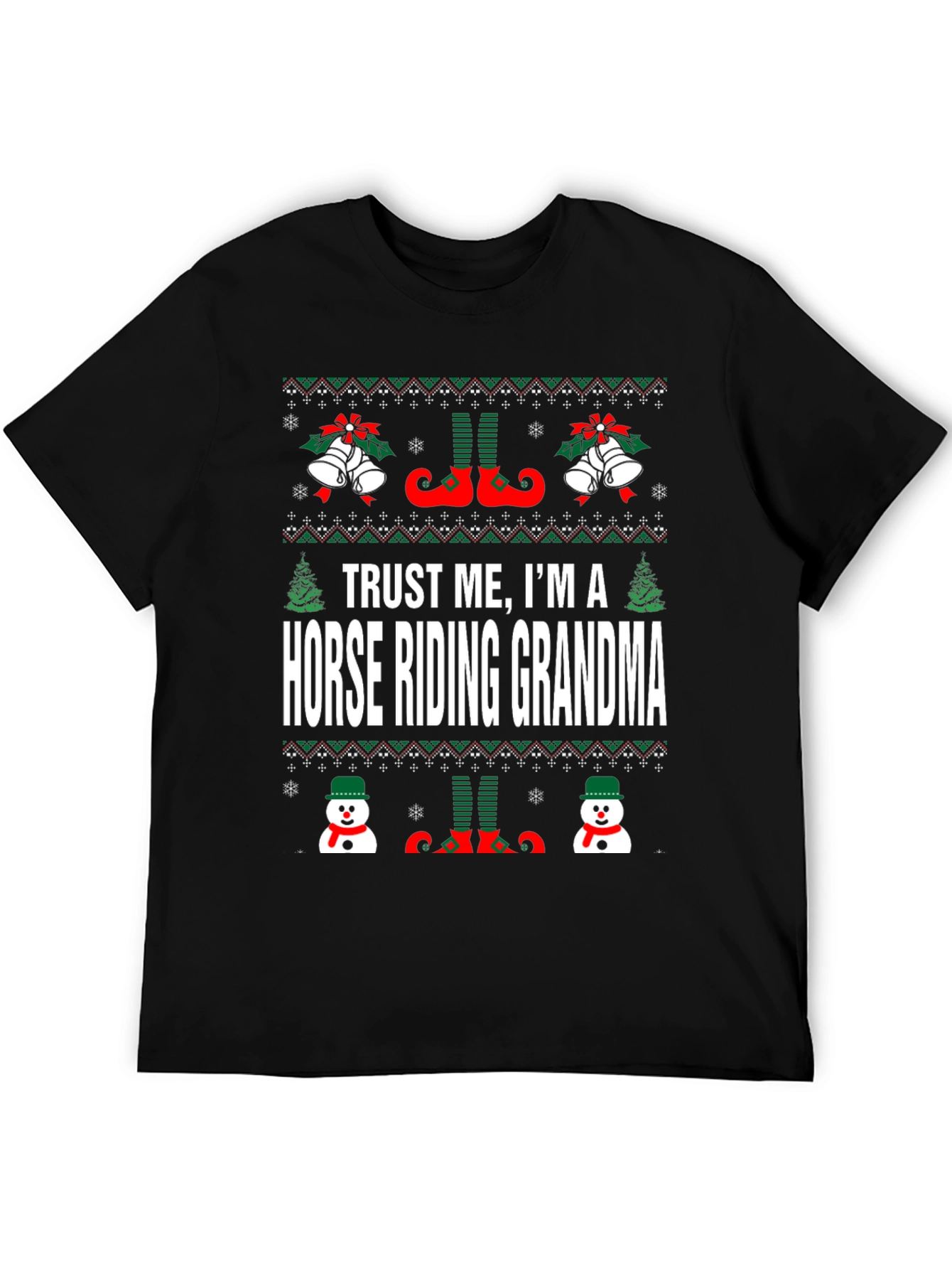 Camiseta Navideña Abuela Jinete