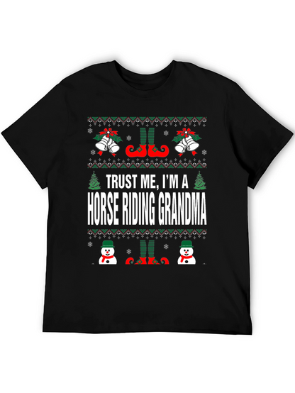 Camiseta Navideña Abuela Jinete