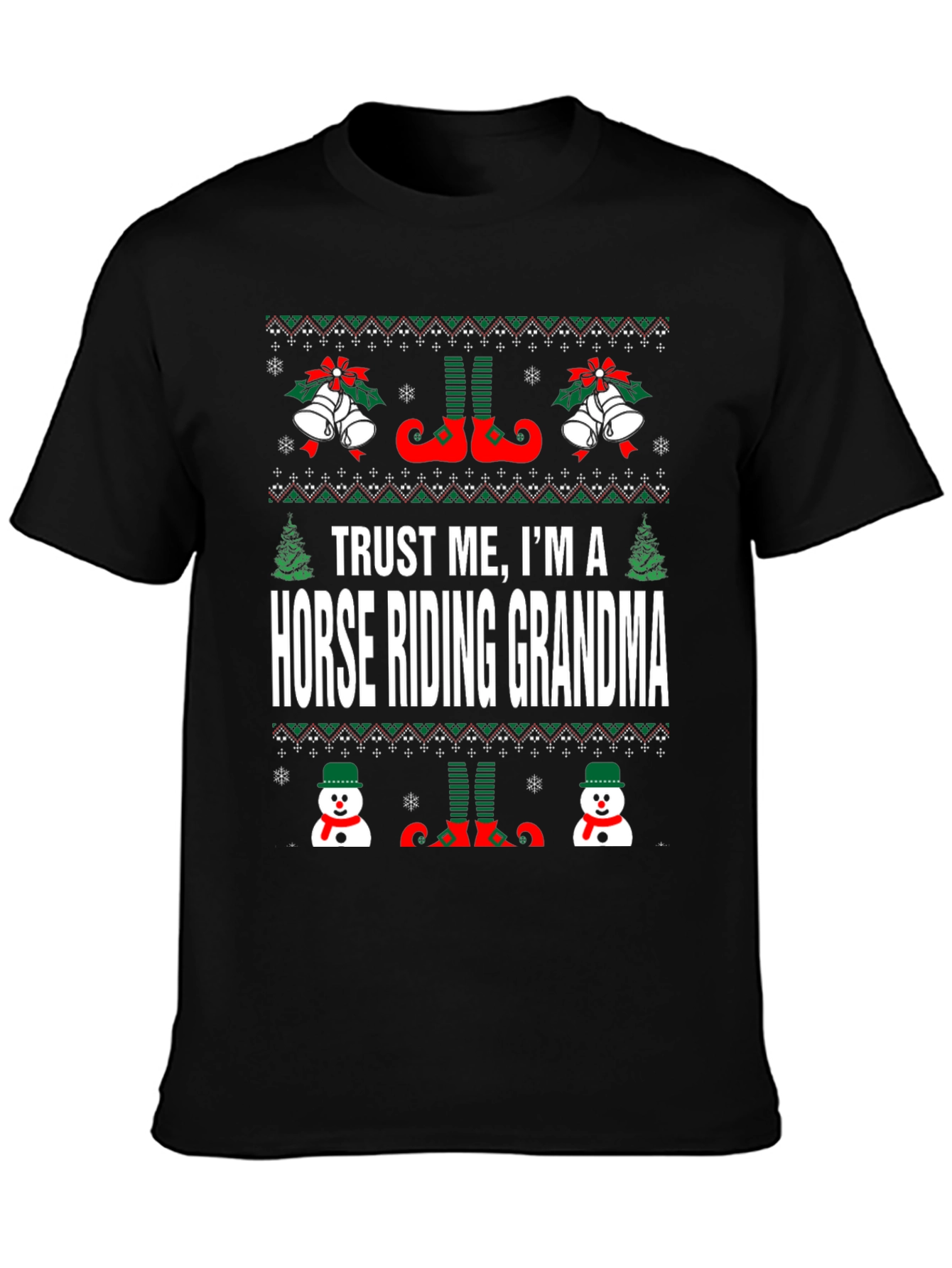 Camiseta Navideña Abuela Jinete