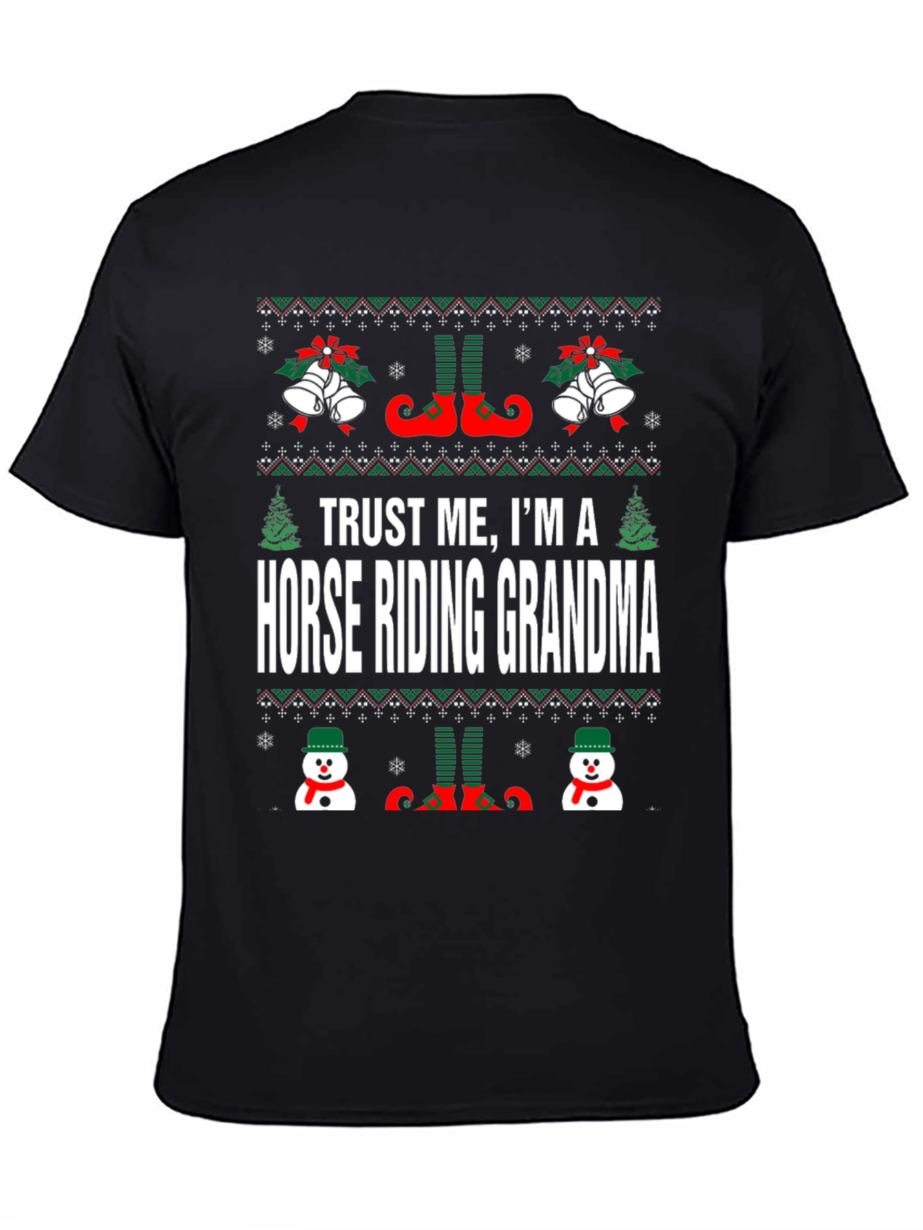 Camiseta Navideña Abuela Jinete
