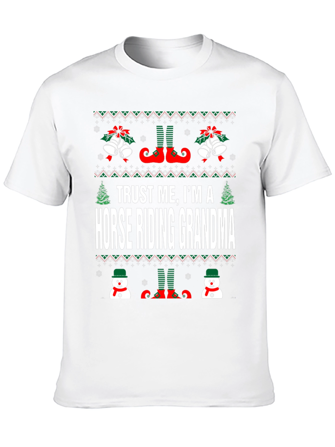 Camiseta Navideña Abuela Jinete