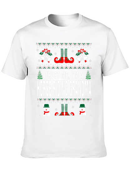 Camiseta Navideña Abuela Jinete