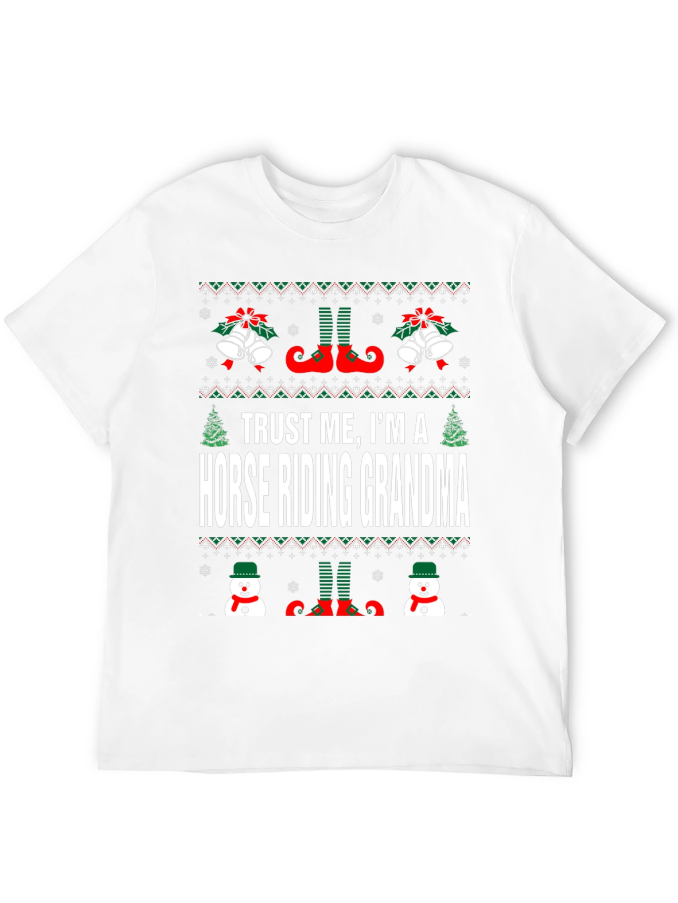 Camiseta Navideña Abuela Jinete