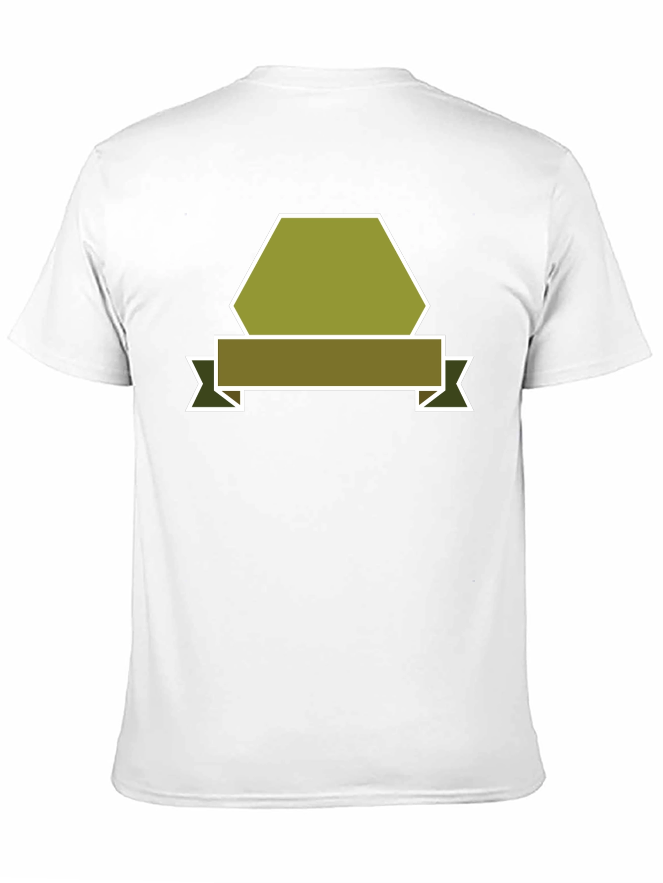 Camiseta Negra con Diseño Abstracto de Banner