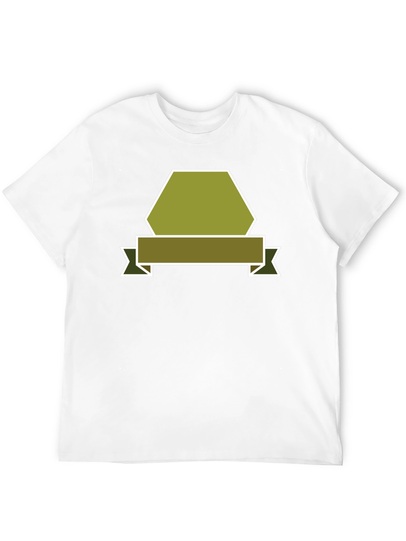 Camiseta Negra con Diseño Abstracto de Banner