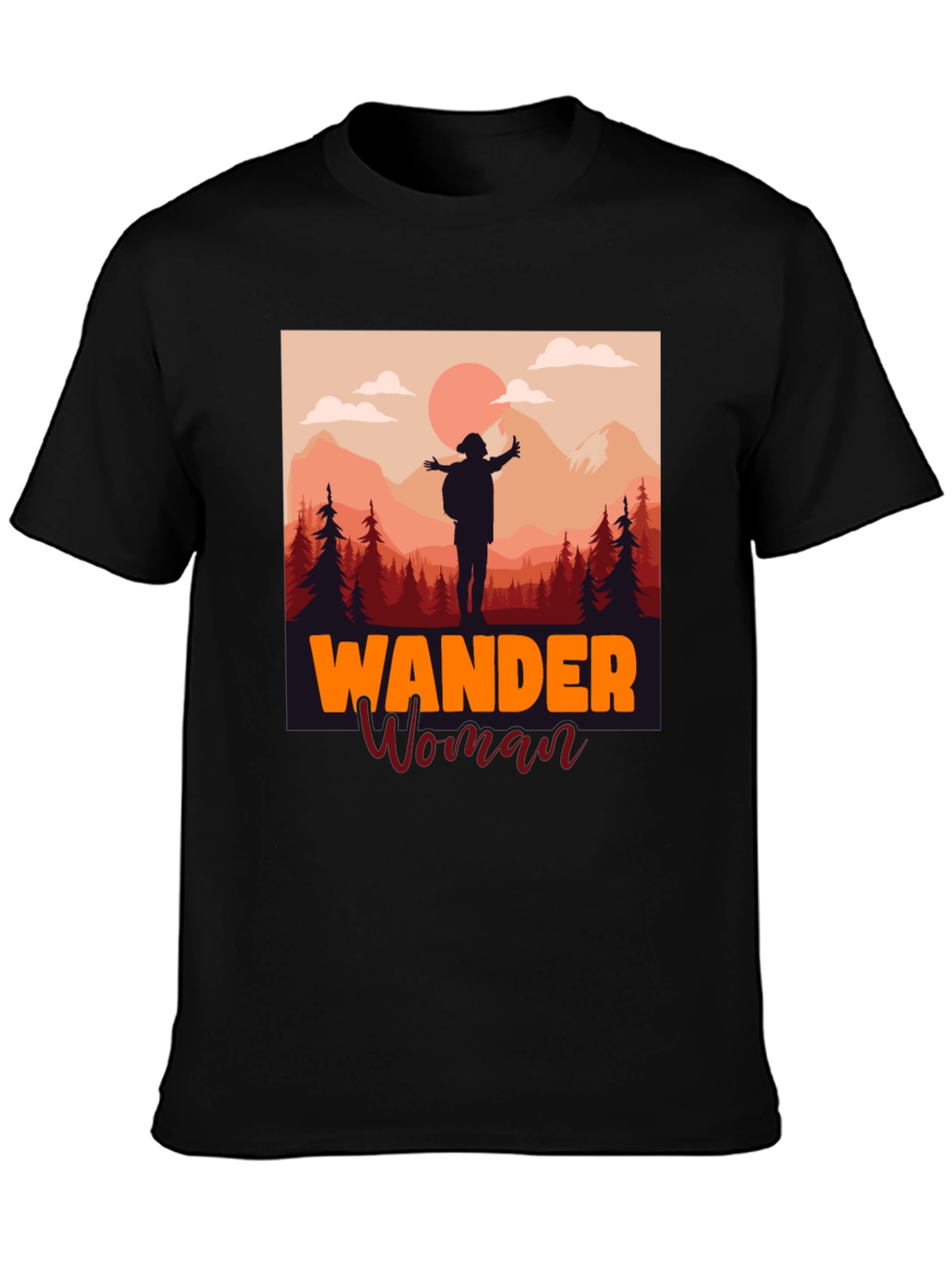 Camiseta Negra Wander Woman Aventura