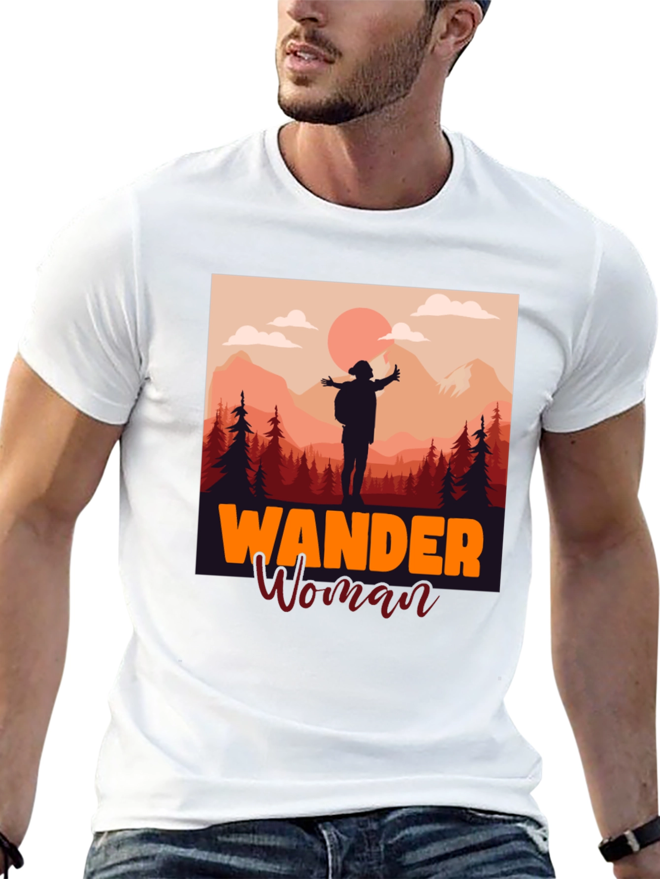 Camiseta Negra Wander Woman Aventura