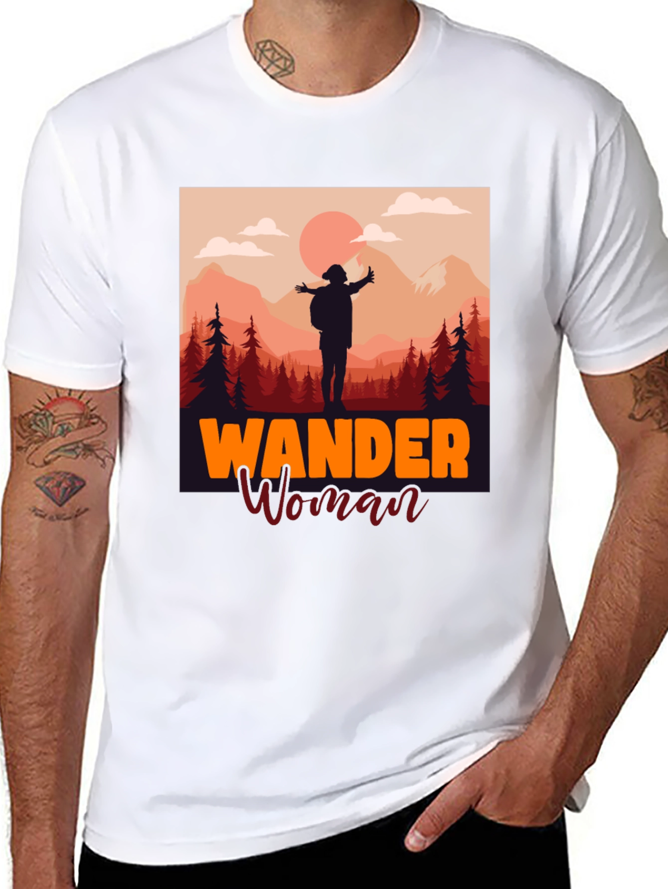 Camiseta Negra Wander Woman Aventura