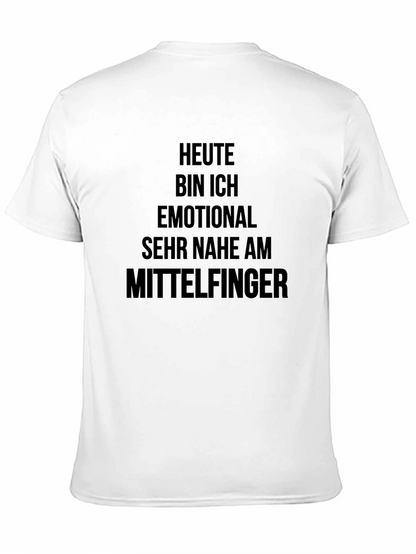 Camiseta Negra con Inscripción Alemana Humorística