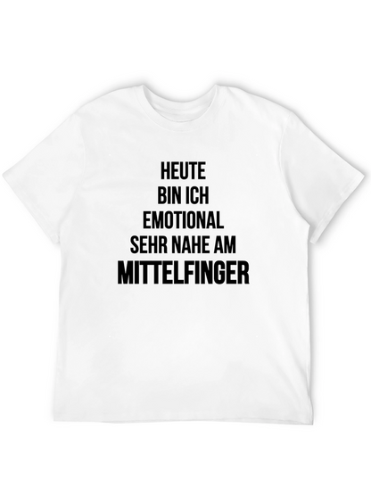 Camiseta Negra con Inscripción Alemana Humorística