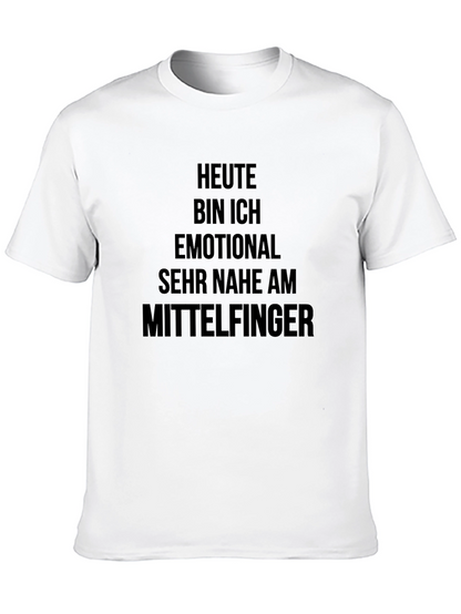 Camiseta Negra con Inscripción Alemana Humorística